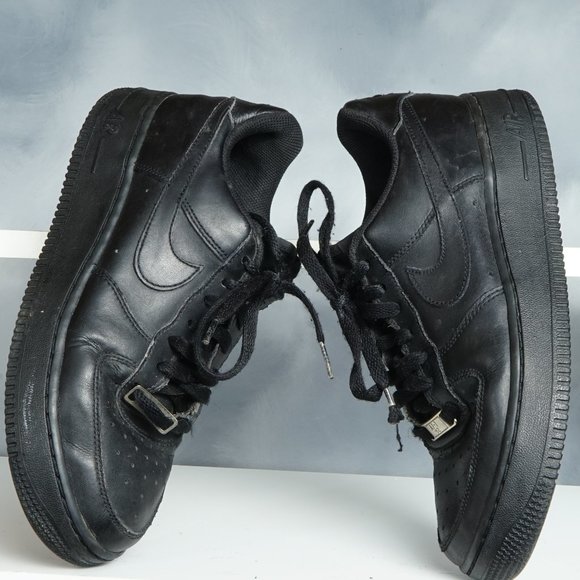 Nike Air Force 1 '82 Black low-top sneakers - 314192-009 | 6Y - Picture 8 of 11